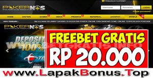 POKERNOS – FREECHIPS GRATIS RP 20.000 TANPA DEPOSIT