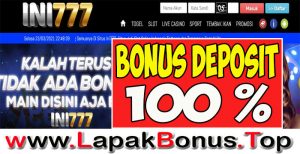 INI777 – WELCOME BONUS DEPOSIT 50% SLOT GAMES MEMBER BARU