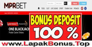 MPRBET – WELCOME BONUS DEPOSIT 100% SLOT GAMES MEMBER BARU