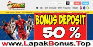 OTAN4D – WELCOME BONUS DEPOSIT 50% SLOT GAMES MEMBER BARU