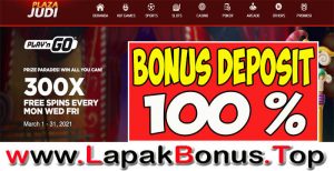 PLAZAJUDI – WELCOME BONUS DEPOSIT 100% SLOT GAMES MEMBER BARU