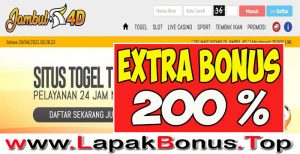 JAMBUL4D – EXTRA BONUS DEPOSIT 200% SLOT GAMES MEMBER BARU