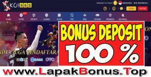 KOI365 – WELCOME BONUS DEPOSIT 100% SLOT GAMES MEMBER BARU