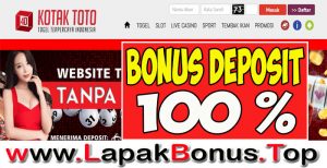 KOTAKTOTO – WELCOME BONUS DEPOSIT 100% SLOT GAMES MEMBER BARU