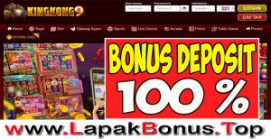 KINGKONG9 – WELCOME BONUS DEPOSIT 100% SLOT GAMES MEMBER BARU