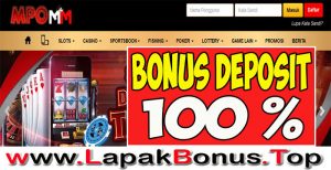 MPOMM – WELCOME BONUS DEPOSIT 100% SLOT GAMES MEMBER BARU