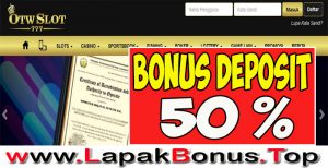 OTWSLOT777 – WELCOME BONUS DEPOSIT 50% SPORTSBOOK MEMBER BARU