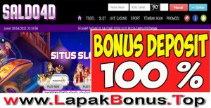 SALDO4D – WELCOME BONUS DEPOSIT 100% SLOT GAMES MEMBER BARU