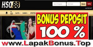 HSO88 – WELCOME BONUS DEPOSIT 100% SLOT GAMES MEMBER BARU