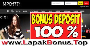 MPO1771 – WELCOME BONUS DEPOSIT 100% SLOT GAMES MEMBER BARU