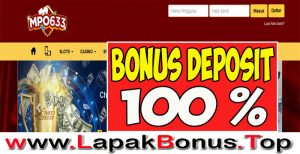 MPO633 – WELCOME BONUS DEPOSIT 100% SLOT GAMES MEMBER BARU