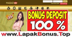 MABAR888 – WELCOME BONUS DEPOSIT 100% SLOT GAMES MEMBER BARU