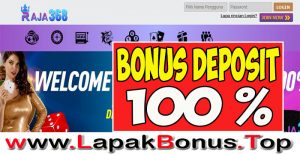 RAJA368 – WELCOME BONUS DEPOSIT 100% SLOT GAMES MEMBER BARU