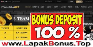 WINMEGABET – WELCOME BONUS DEPOSIT 100% SLOT GAMES MEMBER BARU