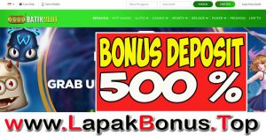 BATIKSLOT – WELCOME BONUS DEPOSIT 500% SLOT GAMES MEMBER BARU