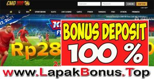 CMD188 – WELCOME BONUS DEPOSIT 100% SLOT GAMES MEMBER BARU