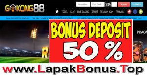 GOKONG88 – WELCOME BONUS DEPOSIT 50% LIVE CASINO MEMBER BARU