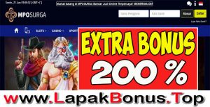 MPOSURGA – EXTRA BONUS DEPOSIT 200% SLOT GAMES NEW MEMBER