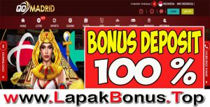 QQMADRID – WELCOME BONUS DEPOSIT 100% SLOT GAMES MEMBER BARU