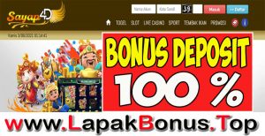 SAYAP4D – WELCOME BONUS DEPOSIT 100% SLOT GAMES MEMBER BARU