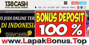 138CASH – WELCOME BONUS DEPOSIT 100% SLOT GAMES MEMBER BARU