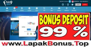 ASIA9QQ – WELCOME BONUS DEPOSIT 99% LIVE CASINO MEMBER BARU