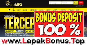 AURAMPO – WELCOME BONUS DEPOSIT 100% SLOT GAMES MEMBER BARU