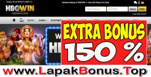 HBOWIN – WELCOME BONUS DEPOSIT 150% SLOT GAMES MEMBER BARU