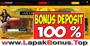 INDOACE – WELCOME BONUS DEPOSIT 100% SLOT GAMES MEMBER BARU