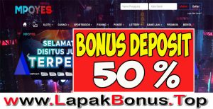 MPOYES – WELCOME BONUS DEPOSIT 50% SPORTSBOOK MEMBER BARU