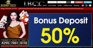 BUANATOGEL – WELCOME BONUS DEPOSIT 50% SLOT GAMES MEMBER BARU