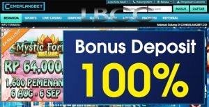 CEMERLANGBET – WELCOME BONUS DEPOSIT 100% SLOT GAMES NEW MEMBER