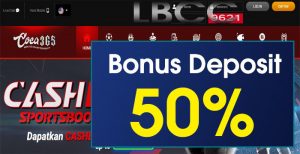 COCA365 – BONUS DEPOSIT PERTAMA 50% SLOT GAMES MEMBER BARU