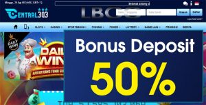 CENTRAL303 – BONUS DEPOSIT 50% SLOT GAMES MEMBER BARU