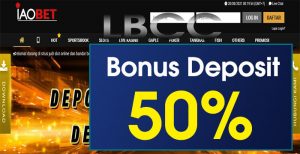 IAOBET – WELCOME BONUS DEPOSIT 50% SLOT GAMES MEMBER BARU