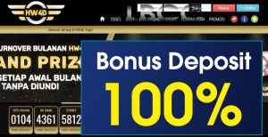 HW4D – BONUS DEPOSIT MEMBER BARU 100% SLOT GAMES