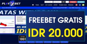 PLAY77BET – FREEBET GRATIS TERBARU TANPA DEPOSIT R P20.000