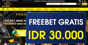 BONUS288 – FREEBET GRATIS TERBARU TANPA DEPOSIT RP 30.000