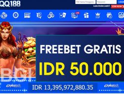 QQ188 – FREEBET GRATIS TERBARU TANPA DEPOSIT RP 50.000