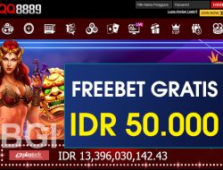 QQ8889 – FREEBET GRATIS TERBARU TANPA DEPOSIT RP 50.000