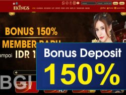 EKINGSINDO – BONUS SLOT MEMBER BARU 150% CLAIM BONUS LANGSUNG DIDEPAN