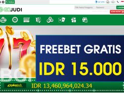 GOJUDI – FREEBET GRATIS TERBARU TANPA DEPOSIT RP 15.000