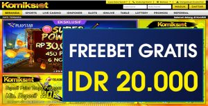 KOMIKSLOT – FREEBET GRATIS TERBARU TANPA DEPOSIT RP 20.000