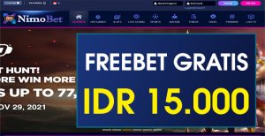 NIMOBET – FREEBET GRATIS TERBARU TANPA DEPOSIT RP 15.000