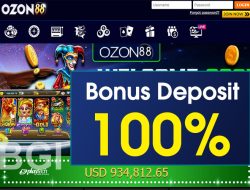 OZON88 – BONUS DEPOSIT 100% MEMBER BARU CLAIM BONUS DIDEPAN (SLOT & SPORTSBOOK)