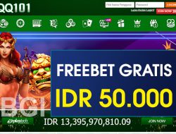 QQ101 – FREEBET GRATIS TERBARU TANPA DEPOSIT RP 50.000