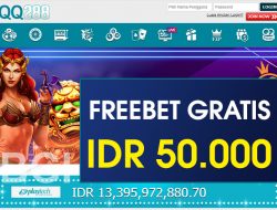 QQ288 – FREEBET GRATIS TERBARU TANPA DEPOSIT RP 50.000