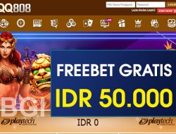 QQ808 – FREEBET GRATIS TERBARU TANPA DEPOSIT RP 50.000