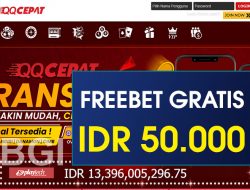 QQCEPAT – FREEBET GRATIS TERBARU TANPA DEPOSIT RP 50.000