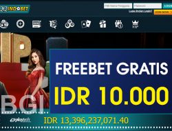 QQINDOBET – FREEBET GRATIS TERBARU TANPA DEPOSIT RP 10.000